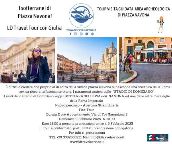 TOUR VISITA GUIDATA I SOTTERRANEI DI PIAZZANAVONA 2025